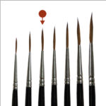 Tracing brush, DV Red Sable, size 1