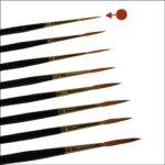 Tracing brush, Red Sable, extra long, size 00