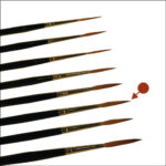Tracing brush, Red Sable, extra long, size 4