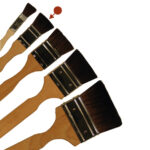 Matting brush, soft flat hair, 1"