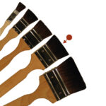Matting brush, soft flat hair, 2"