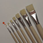 Stippler brush, flat, bristle (DV7179-01)