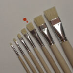 Stippler brush, flat, bristle (DV7179-12)