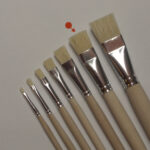 Stippler brush, flat, bristle (DV7179-16)