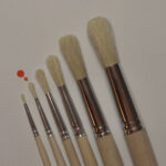 Stippler brush, round, bristle (DV7779-04)